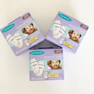NWT Lansinoh Breastmilk Storage Bags 100-Count *3